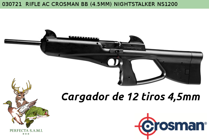 Rifle Aire Comprimido CROSMAN NightStalker NS1200 - Código 030721